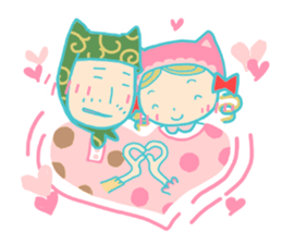 Nekomimi funny & cute family sticker #3515279