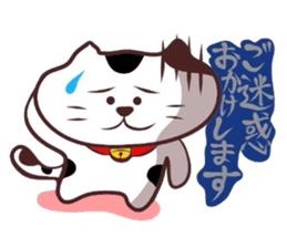 Flatter! tortoiseshell cat!4 sticker #3515542