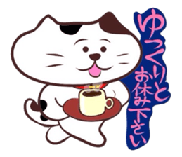 Flatter! tortoiseshell cat!4 sticker #3515560