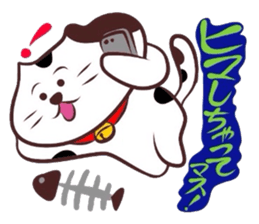 Flatter! tortoiseshell cat!4 sticker #3515574