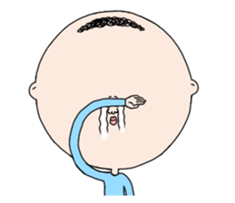 round face mamoru sticker #3515661