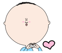 round face mamoru sticker #3515664