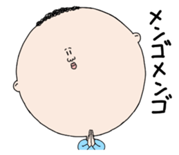 round face mamoru sticker #3515681