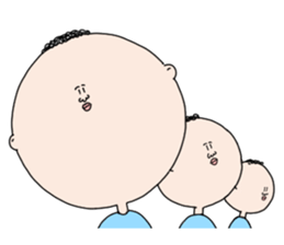 round face mamoru sticker #3515695