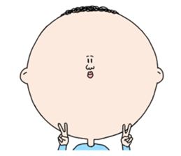 round face mamoru sticker #3515696