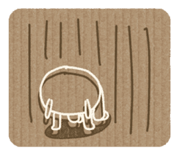Corrugated cardboard rabbit! sticker #3516271
