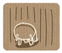 Corrugated cardboard rabbit! sticker #3516271