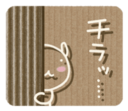 Corrugated cardboard rabbit! sticker #3516280
