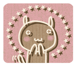 Corrugated cardboard rabbit! sticker #3516283