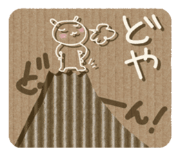 Corrugated cardboard rabbit! sticker #3516287