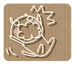 Corrugated cardboard rabbit! sticker #3516292