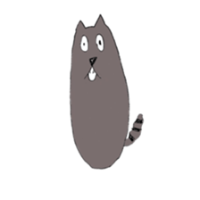 the cat with a long jaw sticker #3516576