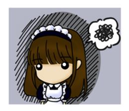 useless maid android sticker #3516956
