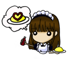 useless maid android sticker #3516962