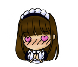 useless maid android sticker #3516963