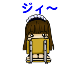 useless maid android sticker #3516970