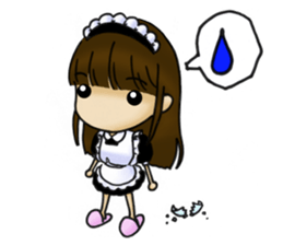 useless maid android sticker #3516973