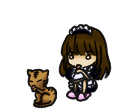 useless maid android sticker #3516974