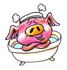 pigs fly sticker #3517063