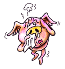 pigs fly sticker #3517065