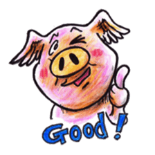 pigs fly sticker #3517071