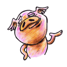 pigs fly sticker #3517072