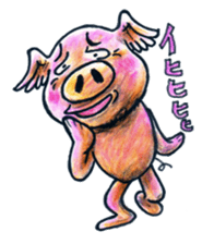 pigs fly sticker #3517075