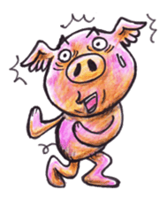 pigs fly sticker #3517077