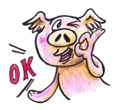 pigs fly sticker #3517081