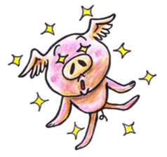 pigs fly sticker #3517082