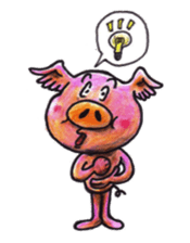 pigs fly sticker #3517088
