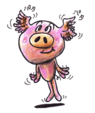 pigs fly sticker #3517089