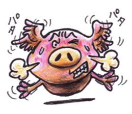 pigs fly sticker #3517090