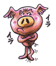 pigs fly sticker #3517092
