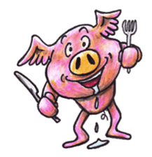 pigs fly sticker #3517093