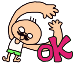 The  cute  old man   ~kawaii  ojisan~ sticker #3517150