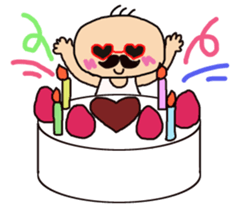 The  cute  old man   ~kawaii  ojisan~ sticker #3517159