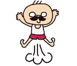 The cute old man ~kawaii ojisan~ sticker #3517164