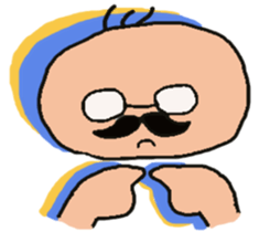The  cute  old man   ~kawaii  ojisan~ sticker #3517170