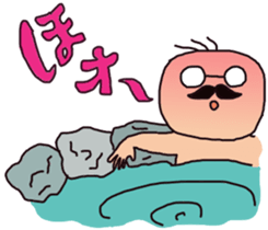 The  cute  old man   ~kawaii  ojisan~ sticker #3517177
