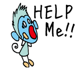 Various mood of monkey sticker #3517183