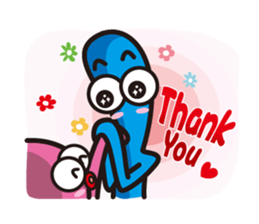 Bunny and Edward are friends sticker #3517264