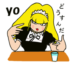 Desk maid Reiko sticker #3517418