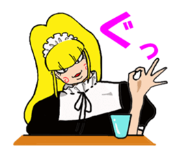 Desk maid Reiko sticker #3517419