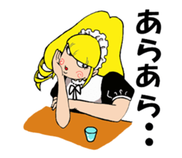 Desk maid Reiko sticker #3517426