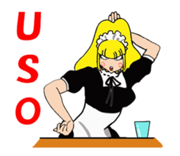 Desk maid Reiko sticker #3517443