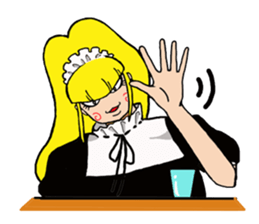 Desk maid Reiko sticker #3517457