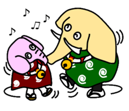 Elephant dance sticker #3517793