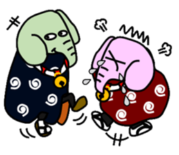 Elephant dance sticker #3517813