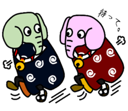Elephant dance sticker #3517817